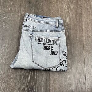 Ninth Hall Rogue‎ Printed Skinny Jeans Sz 36